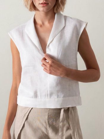 Tanks & Camis | Women Style We X Chillinen |Regular Fit Linen Tank Top